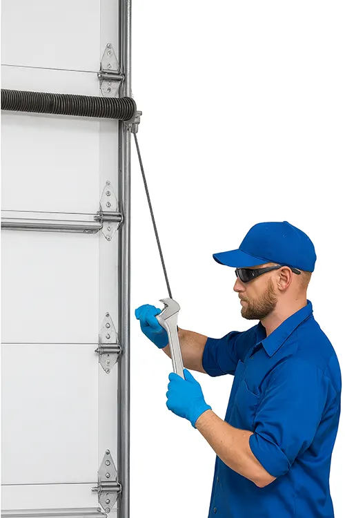 Modern garage door installation